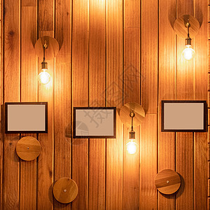 餐厅 室内酒吧 有照相架 木墙图片