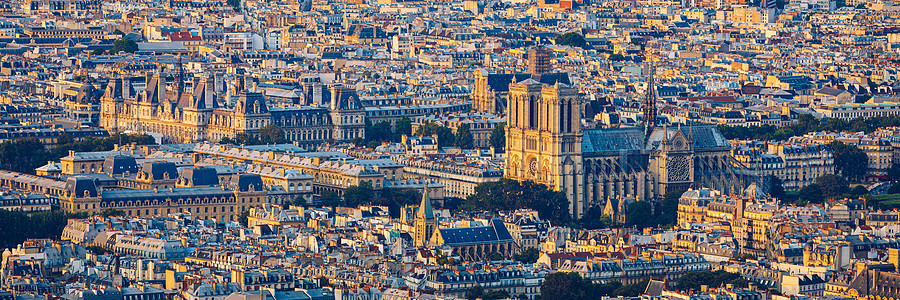 巴黎圣母院大教堂 法国 巴黎圣母院大教堂 巴黎最美丽的大教堂 巴黎圣母院大教堂风景如画的日落 于 2019 年在巴黎的一场大火中背景图片