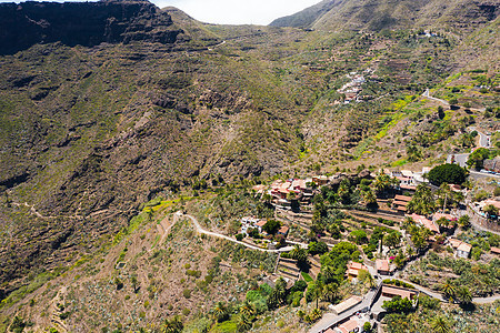山景 特内里费岛山区的道路 西班牙加那利群岛 天空图片