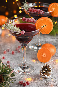 圣诞草莓玛格丽塔 酒 糖浆 浆果 新年 刚好 马天尼图片