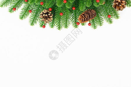 新年或圣诞节节快乐 最美观的装饰花朵树 礼物图片