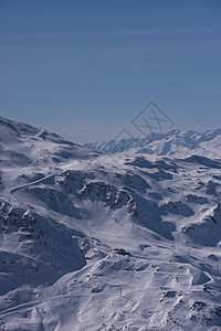 寒冬美丽的山地风景 高山 欧洲 山脉 滑雪 阿尔卑斯山图片