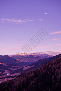 冬冬山 旅游 日落 蓝色的 自然 全景 森林 太阳图片