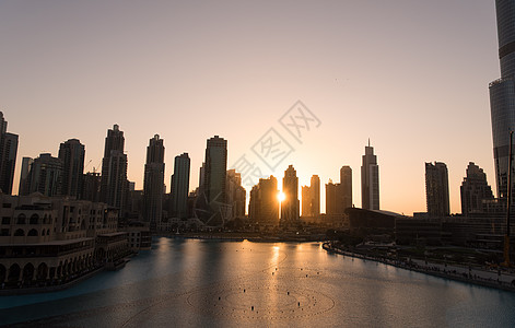 迪拜的音乐喷泉 夏天 迪拜塔 城市 水池 哈里发 地标图片