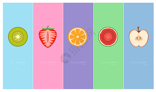 彩色水果背景图片