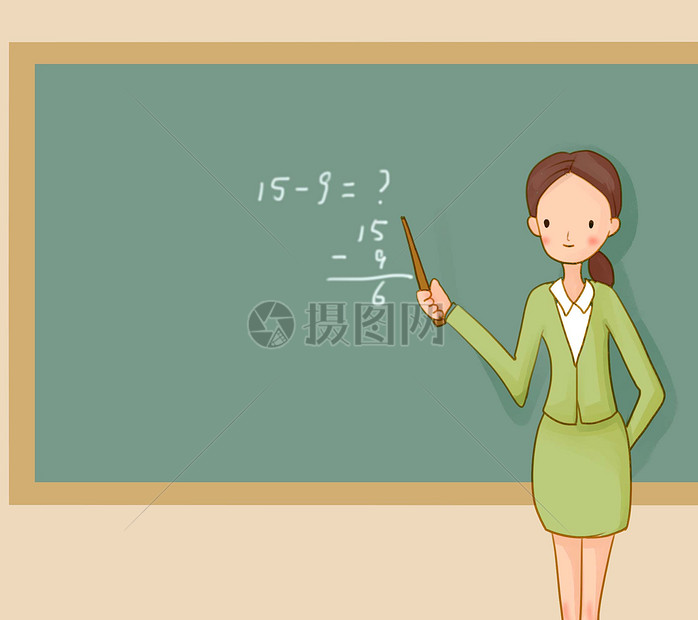 手绘上课的老师图片素材_免费下载_psd图片格式_VRF高清图片400056400