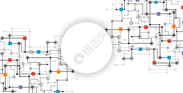 科技线条抽象背景图片