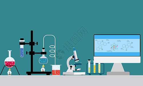 试管实验科技实验插画