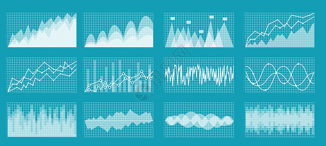 data矢量大数据图表合集设计图片