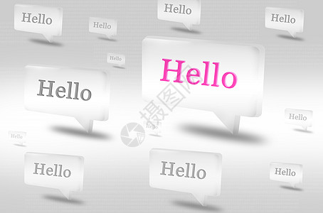 商务对话框hello对话框设计图片