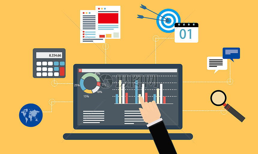 商务报告分析图片