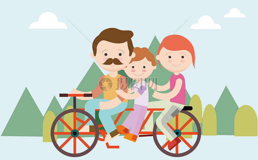 亲子旅游矢量图片素材_免费下载_ai图片格式_VRF高清图片400062671