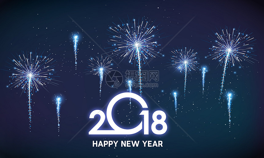 2018跨年背景