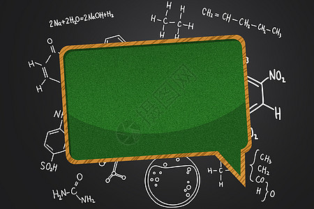 白色背景边框黑板上的小黑板设计图片