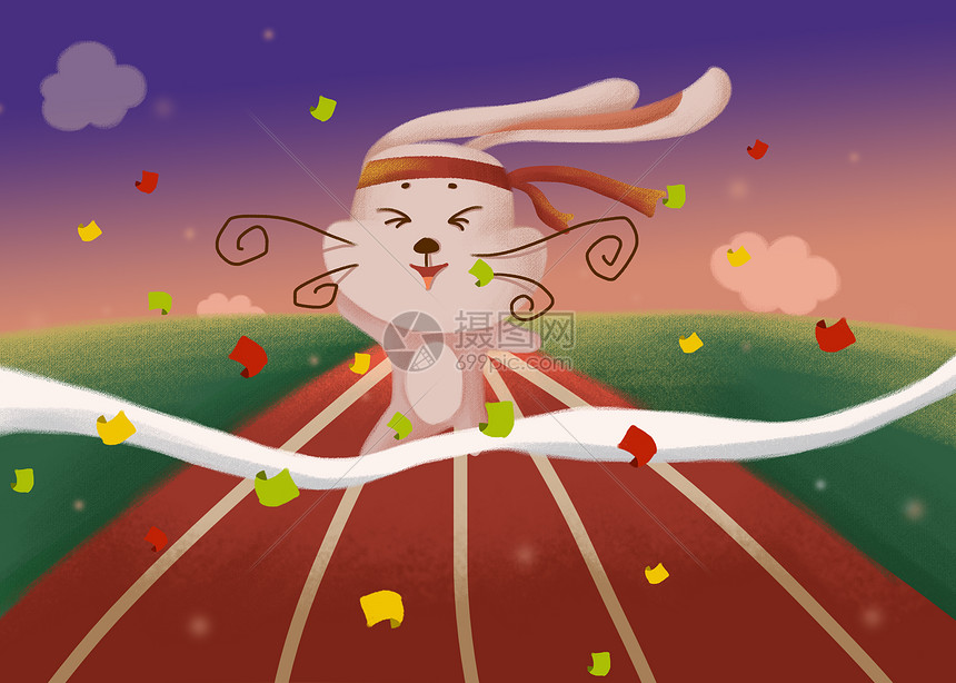 跑步插画图片素材_免费下载_psd图片格式_VR