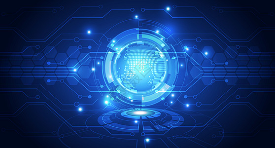 留学展会全球化信息技术科技背景设计图片
