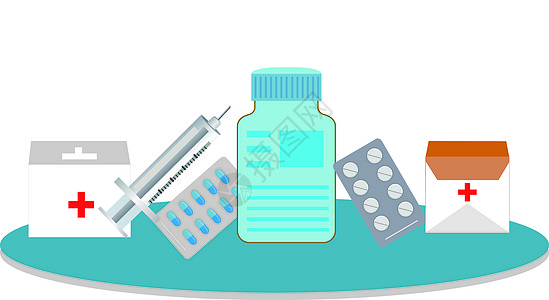 医药药品打针吃药高清图片