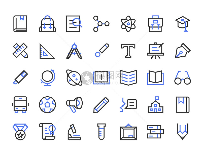 教育矢量图标合辑图片