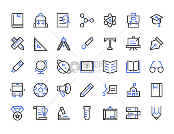 教育矢量图标合辑图片