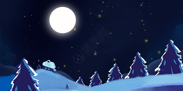 平安夜圣诞节海报背景图片