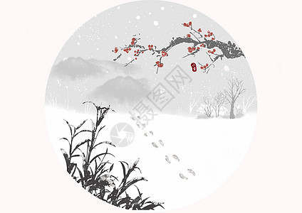 小雪背景图片