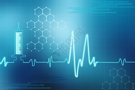 医学背景科技心电图高清图片