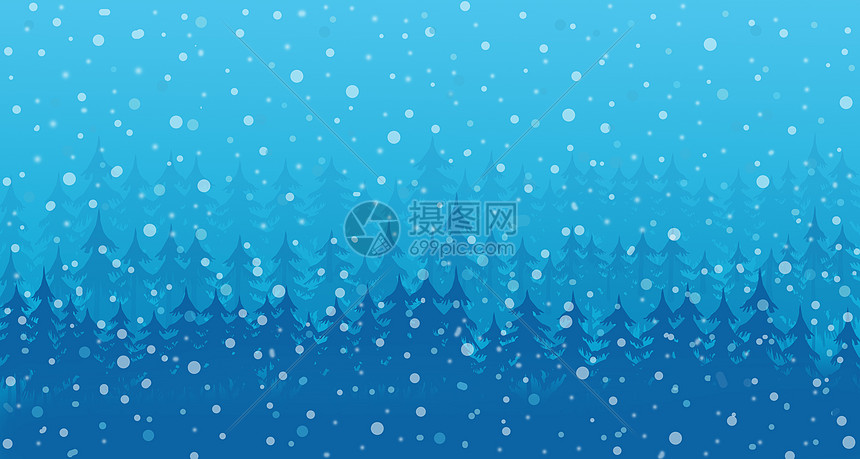 雪中的森林图片