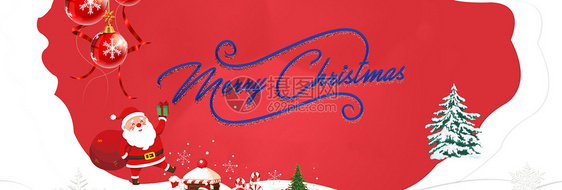 圣诞节背景图banner图片