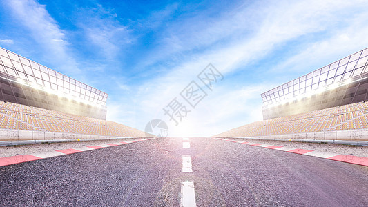 赛道背景红色公路高清图片