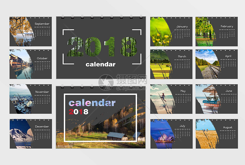 2018年风景日历图片