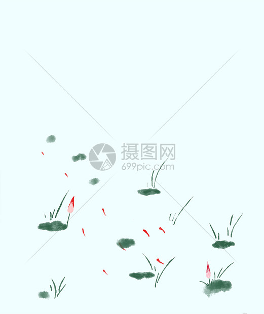 水墨插画图片