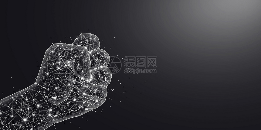 握紧的拳头线条科技背景图片素材_免费下载_psd图片格式_VRF高清图片400079973_摄图网