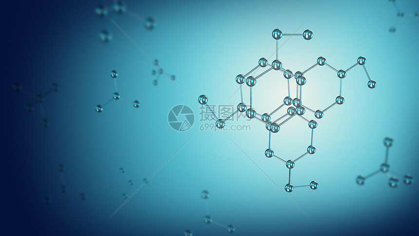 科技医疗分子背景图片