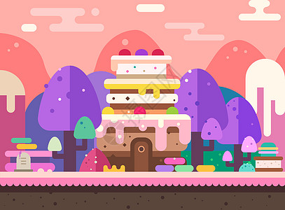 童话蛋糕城堡图片