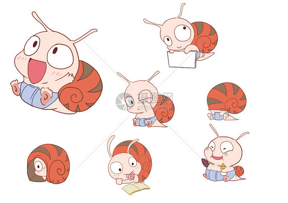 小蜗牛表情包图片