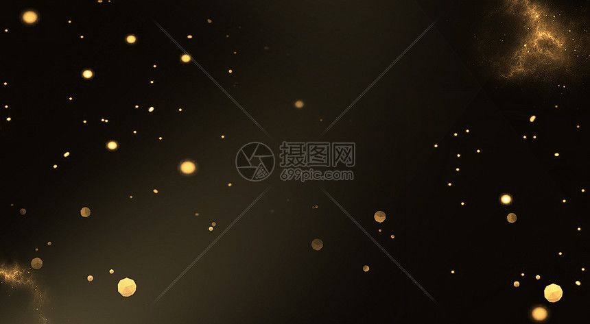 创意背景 金融贸易 科技感 黑金几何背景.