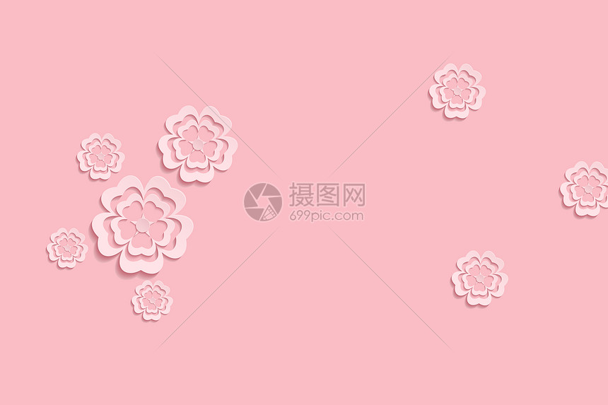粉色花瓣立体背景图片素材_免费下载_psd图片