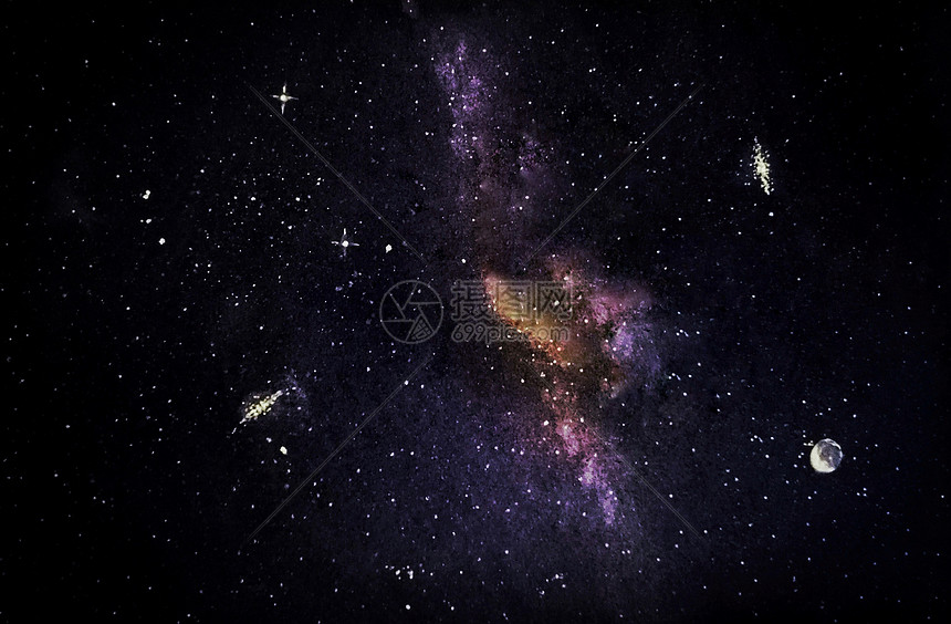 宇宙银河星系图片