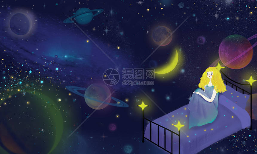 宇宙女孩图片