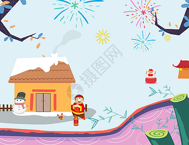 新春佳节背景图片