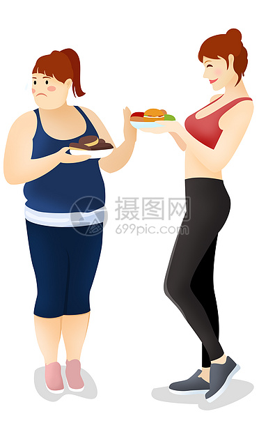 胖瘦对比图