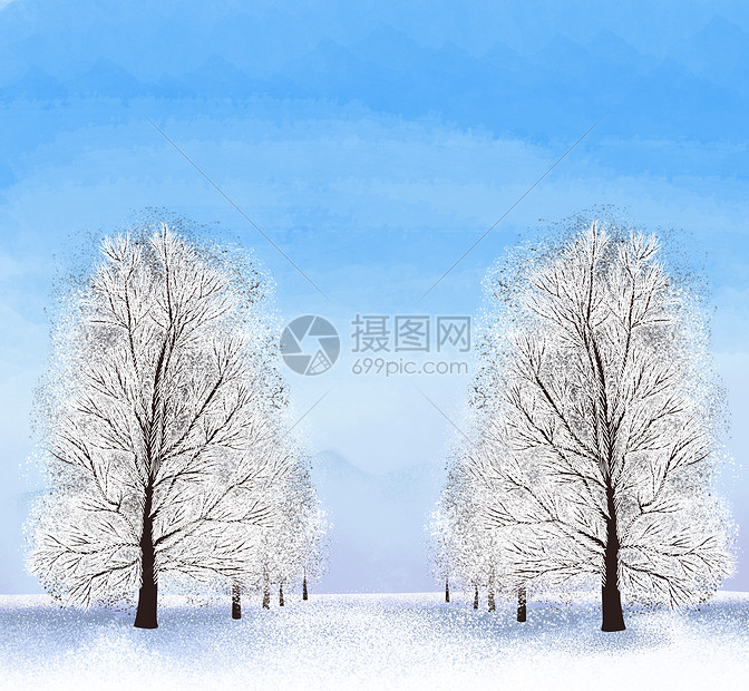 冬季雪景图片