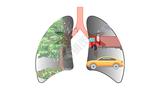 生活矢量图空气污染设计图片