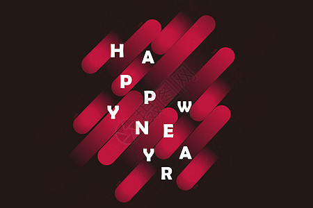2018字体设计海报新年创意星空立体感banner背景
