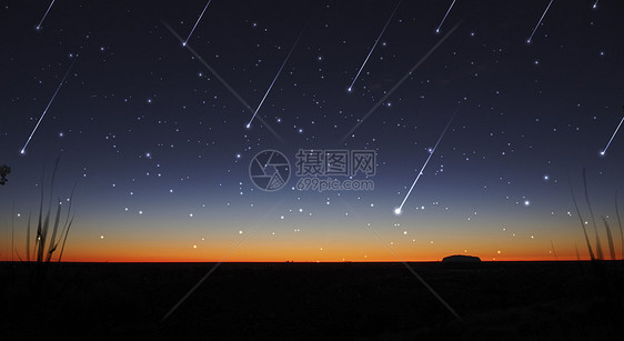 夜晚星空背景图片