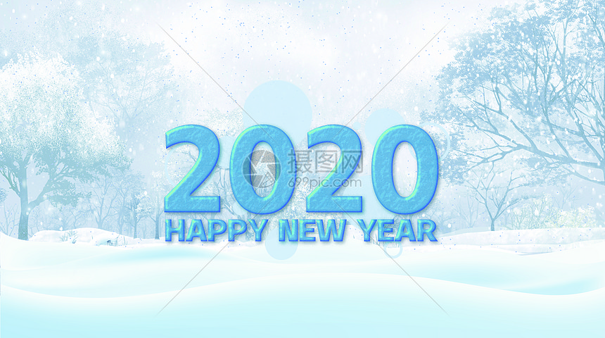 2020雪地图片