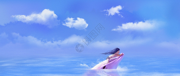 海上鲸鱼背景图片