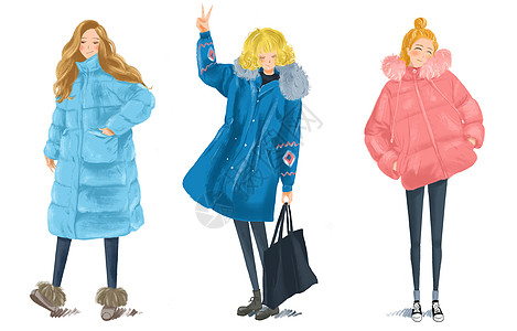 冬季时尚女装背景图片