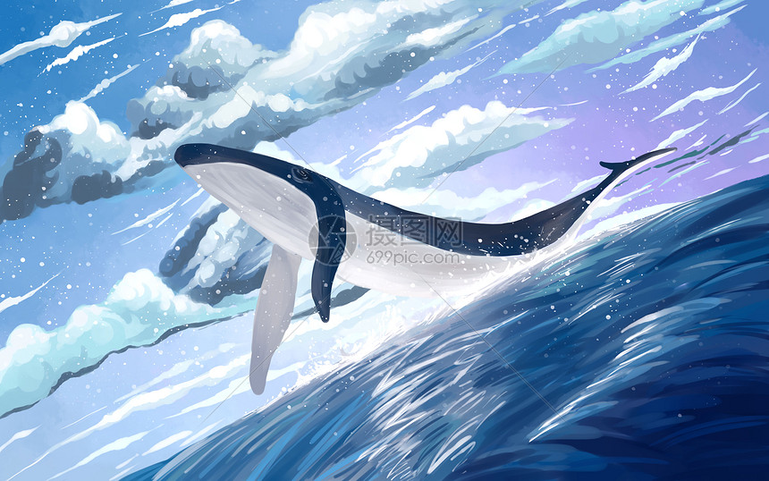 飞跃的鲸鱼图片