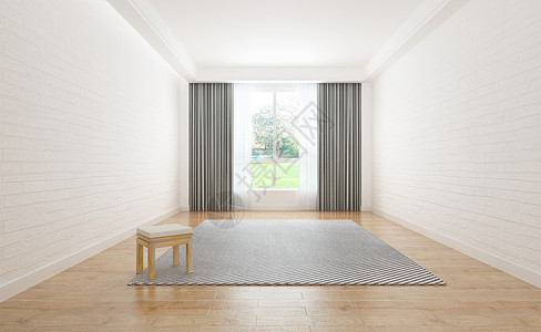 日系风格空旷的室内家居设计图片
